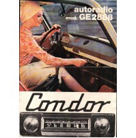 VOLANTINO PUBBLICITARIO - AUTORADIO CONDOR mod. GE2888  -  1960ca 